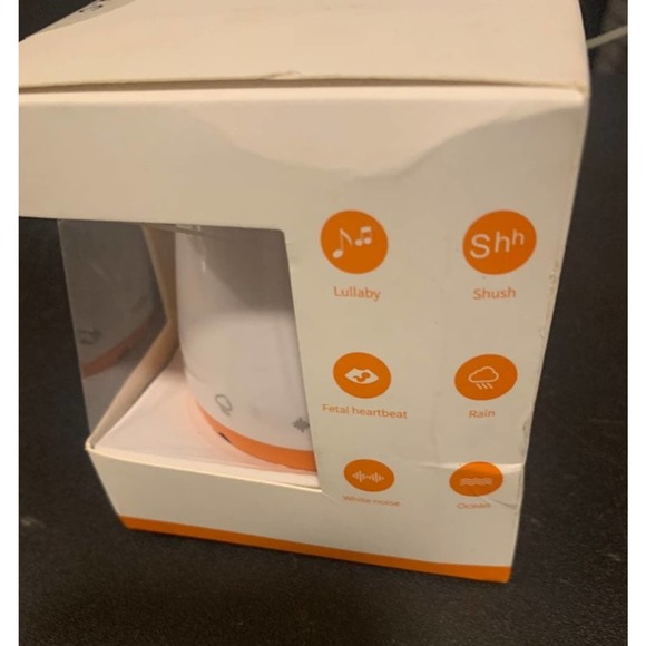 Kedsum Portable Baby Soothing Sound Machine Orange White Nursery Gadget NWT - Picture 2 of 10
